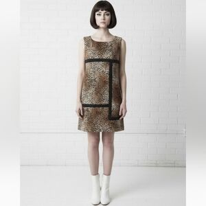 SANDRO Ferrone Leopard Print Dress Size M